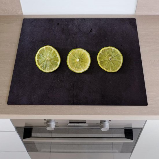 DarHaus Kookplaat afdekplaat wit 80 x 52 cm keramische afdekking universele afdekking kookplaten glas inductie kookplaat bescherming decoratieve snijplank spatbescherming
