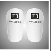 Tapedesign Scheenbeschermers Shinpads met Tapedesign Grip Tapes Transparant - TDSports