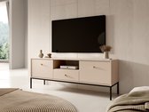 Tiroir de meuble - Meuble TV Moreno - Beige - 154 cm