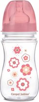 Canpol Babies NEWBORN BABY (roze) Easy Start Anti-Koliek babyfles 3m+, 240 ml 240 ml