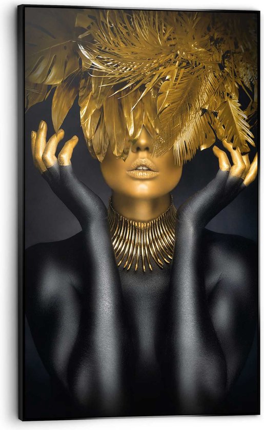 Art Frame Golden Feathers 118x70 cm