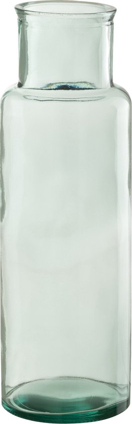 J-Line vaas Cilinder - gerecycleerd - glas - small