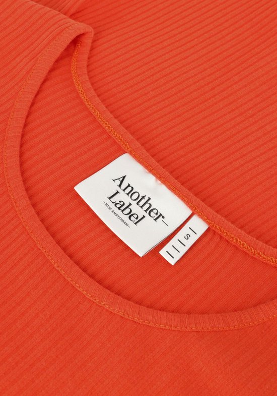 Another Label Elyne T-shirt S/s Tops & T-shirts Dames - Shirt - Oranje - Maat XS