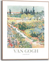 Schilderij Van Gogh - riverbank in springtime 50x40 cm