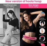 Gewogen Hoola Hoops voor Weight Loss| Smart Hula Hoop set met een springtouw| Perfect Home oefening| Uitstekende Womens cadeaus| 28 KNOTS (4 extra KENNEN) Hula hoop