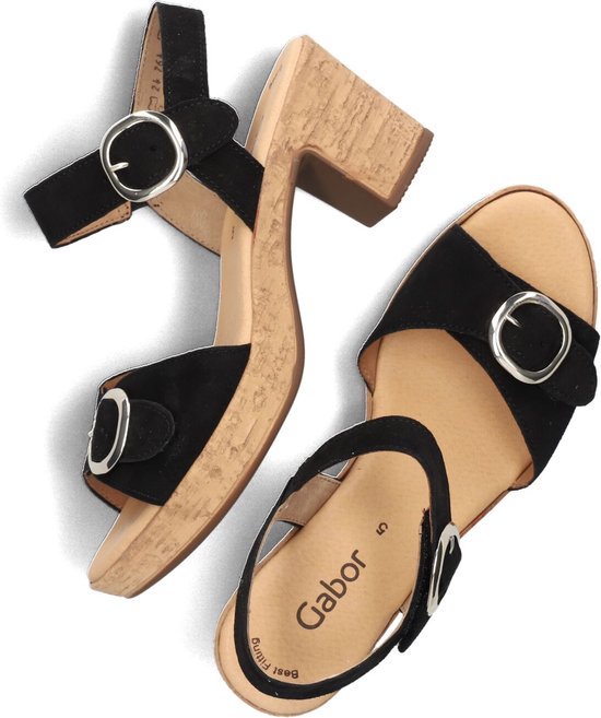 Gabor 764.1 Sandalen - Dames - Zwart - Maat 40