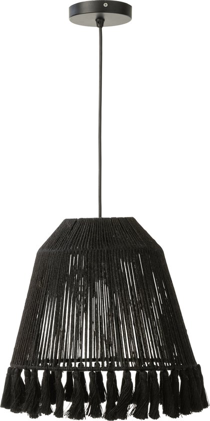 J-Line hanglamp Celia - jute - zwart - small