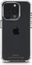 Hama Extreme Protect Cover - Hoesje geschikt voor iPhone 15 Pro Max - Polycarbonaat - Anti-slip en flexibel - Kras- en stootbestendig - Transparant