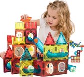 Magnetische Knikkerbaan – 95 Stuks Knikkerbaan - Magnetisch Speelgoed - Magnetic Tiles – Knikkers -Constructiespeelgoed Voor Leeftijd 3 t/m 12 Jaar - Cadeau Kind