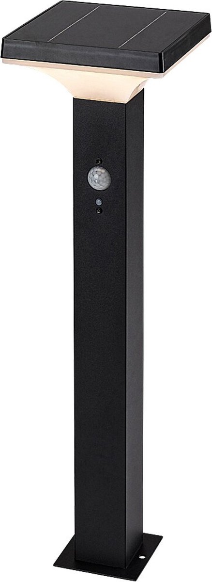 Rabalux - Tuinlamp voor buiten op zonne-energie - Tuinverlichting - Staand - LED 4W, IP44, zwart, Geleen