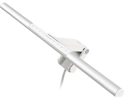 BenQ Screenbar Pro Monitor Lamp LED - Dimbare LED bureaulamp - Ook geschikt voor Curved Monitor - Klemlamp met Instelbare Kleur - USB-C Light Bar - 50cm - Zilverwit