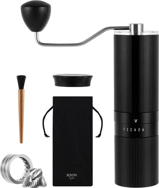 Vevok Chef Moulin à Café Manuel avec 6 Réglages Externes pour Espresso à French Press, Meule Conique en Acier Inoxydable, Idéal pour Maison, Bureau ou Voyages, Or Rose Vevok Chef Moulin à Café Manuel avec 6 Réglages Externes pour Espresso à French Press, Meule Conique en Acier Inoxydable, Idéal pour Maison, Bureau ou Voyages, Or Rose