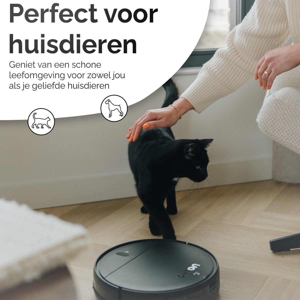 Afbeelding 3 van Airson X1 Pro Clean - Robotstofzuiger Met Dweilfunctie - 4000Pa zuigkracht - Met Laadstation - Dweilrobot - Met Afstandsbediening en App - Ideaal voor Huisdieren - Harde Vloeren en Tapijt