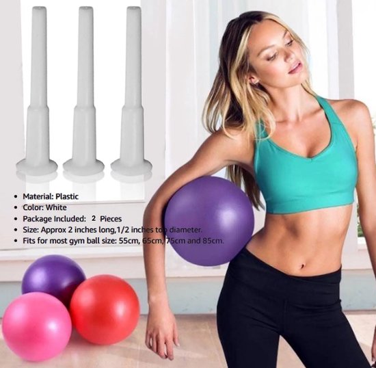 Yoga Ball Air Plug Gym Exercise Sport Ball Jump Ball Air Stopper Plug...