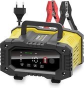 Chargeur de batterie auto et moto - Compatible 12V/24V - Charge rapide - 10A 5A jaune