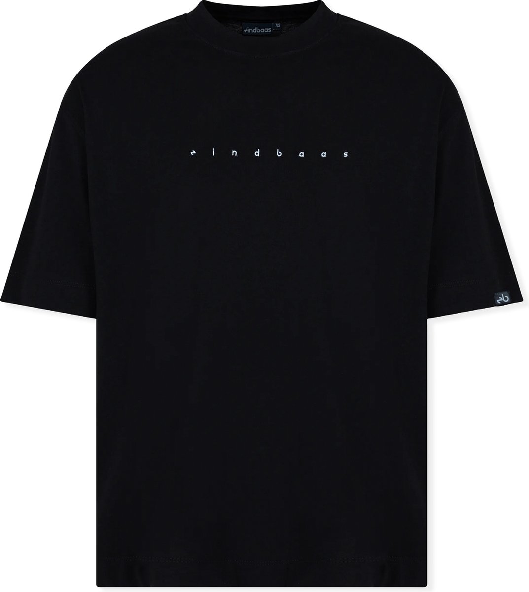 Oversized T-Shirt - eindbaas - Black/White - Heavyweight - Maat XL