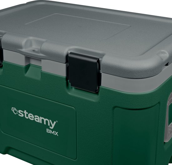 Steamy BMX 50 - Grote Koelbox - Speciaal voor op de bouw - 50 Liter - Groen van Steamy — afbeelding 3