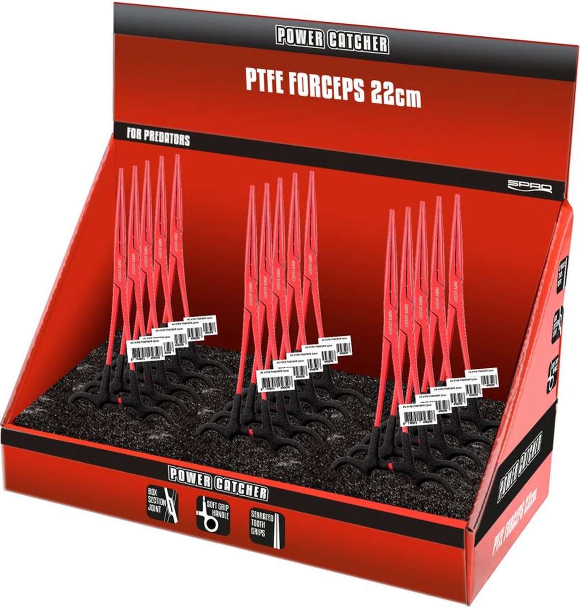 PTFE FORCEPS 22CM per stuk