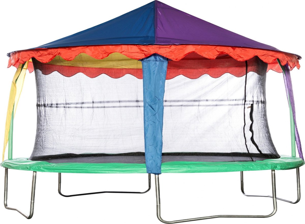 Tente de trampoline Jumpking Canopy Circus Oval 2,74 X 3,96 mètres | bol