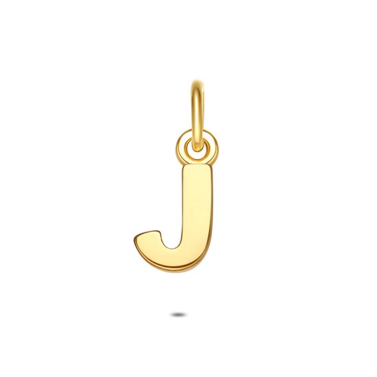 Twice As Nice Hanger in 18kt verguld zilver, letter J