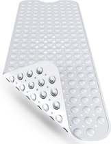 Antislip Badmat 100x40 cm | BPA-vrije Antislipmat voor in bad | Antibacterieel en Duurzaam | Schimmelbestendig | Milieuvriendelijk | Machinewasbaar