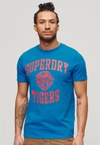 Superdry Track & Field Ath Graphic T-shirt Met Korte Mouwen Blauw L Man