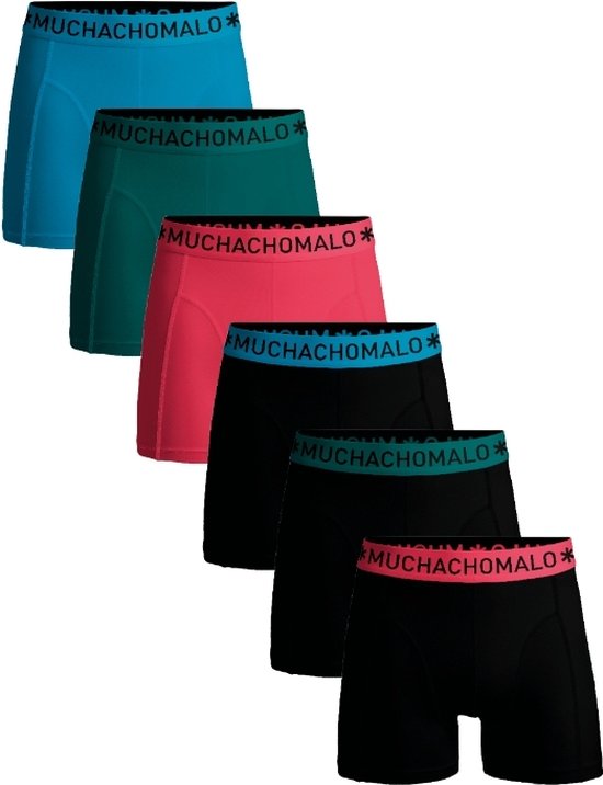 Muchachomalo Heren Boxershorts - 6 Pack - Maat L - 95% Katoen - Mannen Onderbroeken