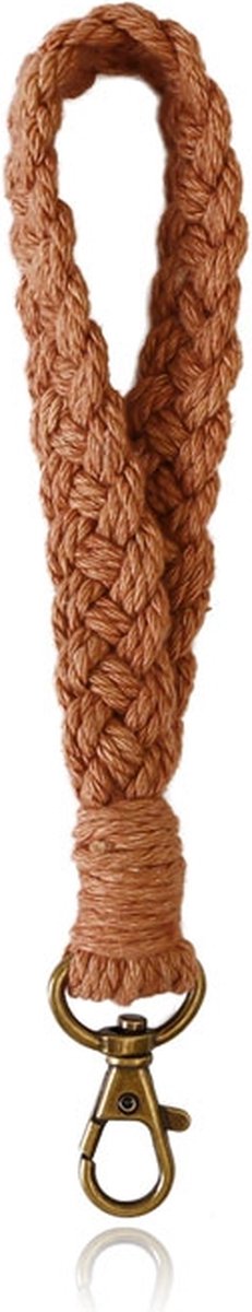 Macramé Polsband met Gesp - Bruin