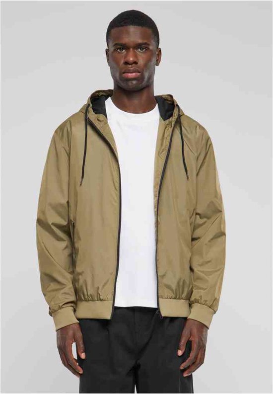 Urban Classics - Contrast Windrunner jacket - 3XL - Groen/Zwart