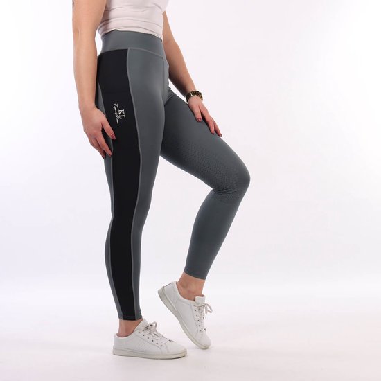 Kingsland Karina F-Tec Reitleggings Für Damen – Full-Grip, Mit Kompressionsgewebe, In Red Port Royal