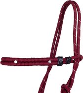 Qhp Rope Halter Set Multi Rouge Foncé - shetlander