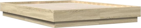 vidaXL-Bedframe-bewerkt-hout-sonoma-eikenkleurig-120x200-cm