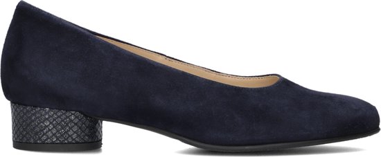 Hassia Dames Pumps / Damesschoenen - Suède - Geen hoogte 2 cm cm - 302623 - Blauw - Maat 38.5