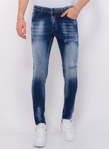Blue Stone Washed Jeans Heren - Slim Fit -1076- Blauw