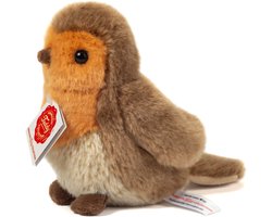 foto van Teddy Hermann Knuffel Roodborstje - Zachte pluche vogel - 15 cm