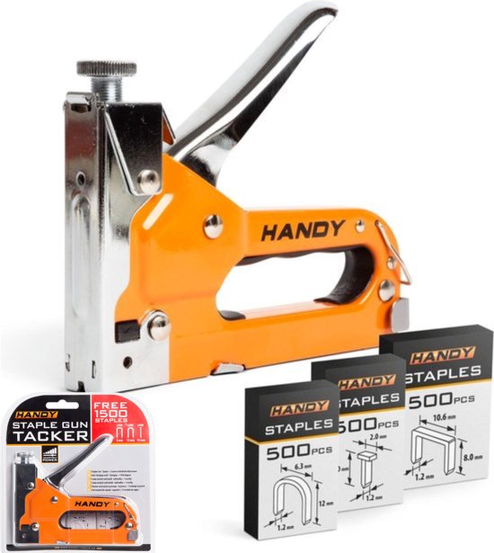 Handy - Professioneel Nietpistool - met 1500 nietjes - Nietmachine/Handtacker