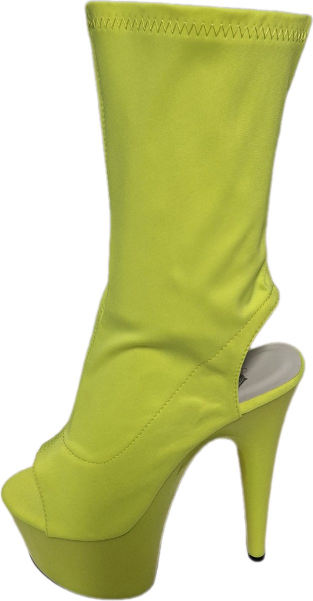 SOISBELLE LAARSJE MET PLATEUZOOL(6CM) EN HAK ( 16 CM) IN TEXTIEL