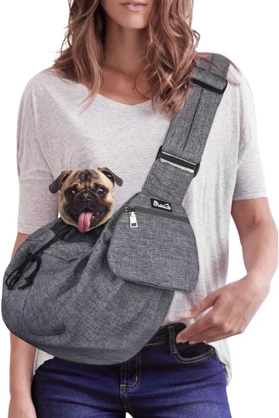 PETCUTE Hondentas, hondentransporttas, draagtas voor honden, katten, wandelrugzak met ademend netwerk voor kleine honden en katten, maximaal 3 kg