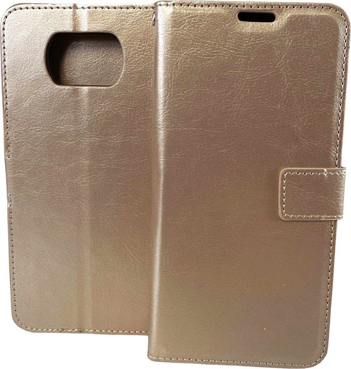 Bookcase Geschikt voor: Xiaomi Poco X3 / X3 Pro - Goud - portemonnee hoesje