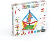 Supermag Multicolor 45 - Magnetisch speelgoed - 45 onderdelen - Open einde speelgoed - Magnetic toys - Constructiespeelgoed - Multicolor