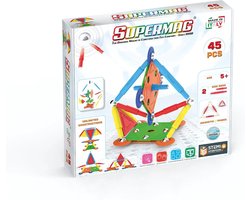 Magneet speelgoed Supermag Multicolor 45 SM0651 Multikleur