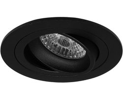 LED inbouwspot Benka -Rond Zwart -Koel Wit -Dimbaar -3.5W -Philips LED