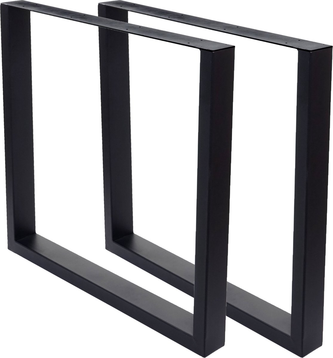Cosmo Casa Set Van 2 Tafelpoten - Voor Eettafel - Tafelframe - Tafelloper - Industrieel Ontwerp - 74x80cm - Zwart