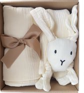 Baby Geschenk Set - 4-delig Kraamcadeau - Off-White - Unisex Baby Cadeau - Giftset - Babyshower - Kraamvisite