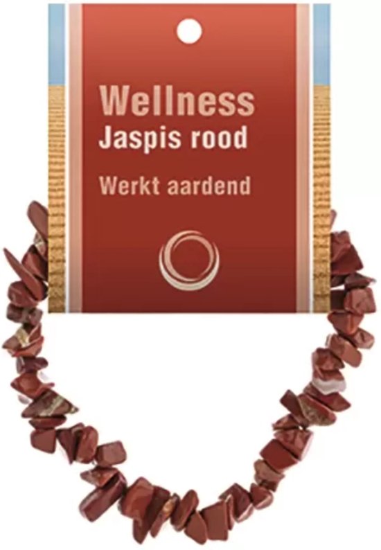 Bracelet fendu Jasper Red - avec carte explicative