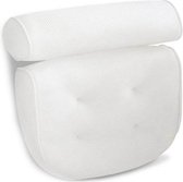 FlinQ Badkussen - Badkussen met zuignappen - Ideaal voor Zitbad & Bath Bucket - Universeel - Wit
