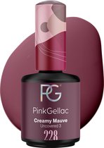 Pink Gellac 228 Creamy Mauve Gellak 15ml - Paarse Nagellak met Creamy Finish - Gelnagels Producten - Gel Nails