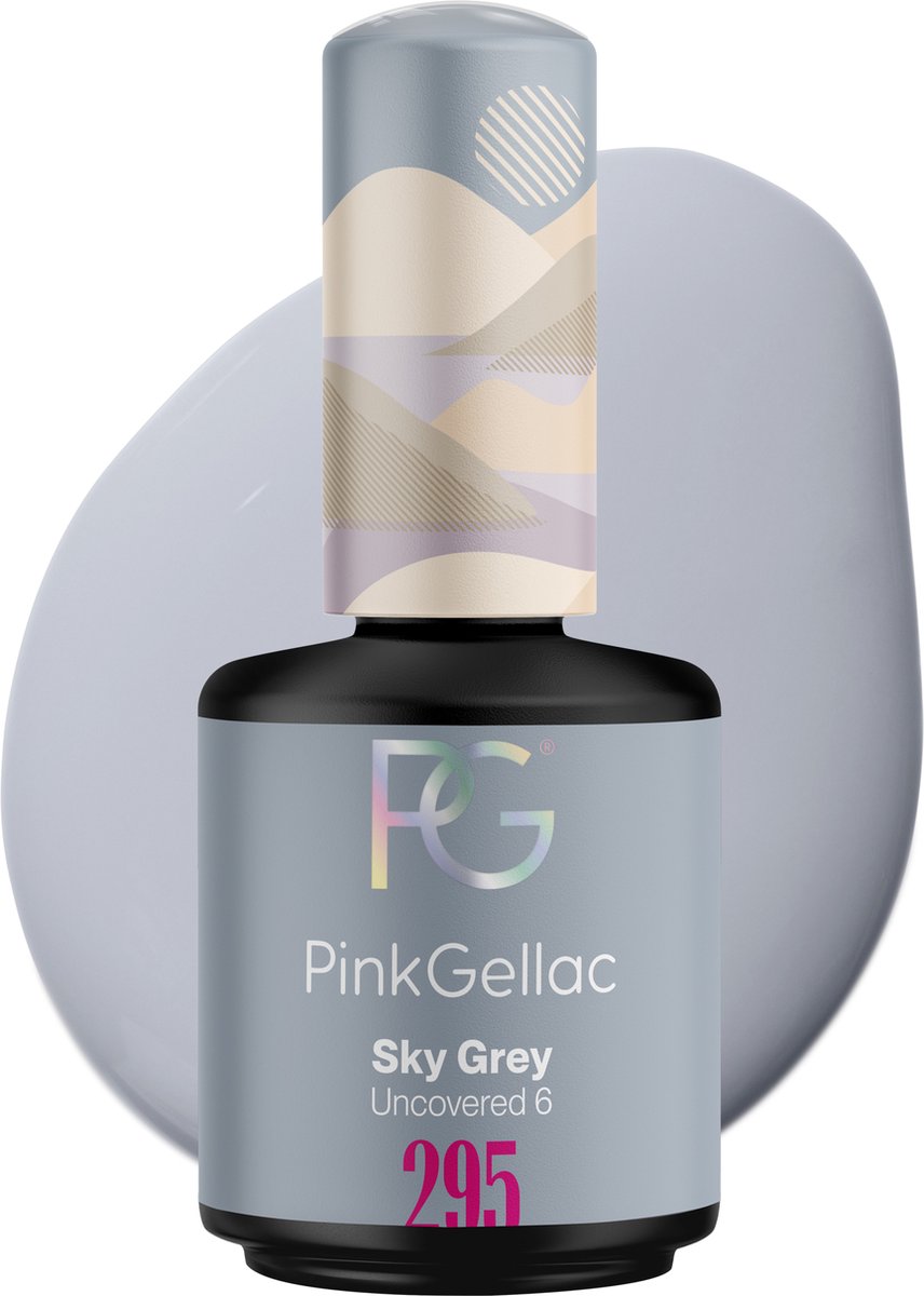 Goedkoopste Pink Gellac Gellak - 295 Sky Grey 15ml - Grijze Gel Nagellak - Gellac - Gel Nagels Producten