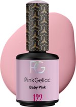 Pink Gellac Roze Gellak 15ml - Roze Gel Nagellak - Manicure voor Gelnagels - Glanzende Gel Nails - 122 Baby Pink