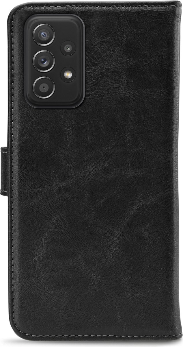 My Style Telefoonhoesje geschikt voor Samsung Galaxy A52s 5G Hoesje | My Style Flex Wallet Bookcase Portemonnee | Pasjeshouder voor 3 Pasjes | Telefoonhoesje voor Pinpas / OV Kaart / Rijbewijs - Zwart